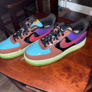 Nike Multicolor Sneakers with Green Sole